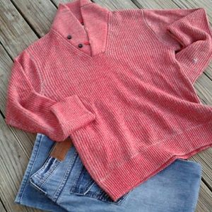 🎄EUC Men's Relwen Red Gray Wool Sweater🎄